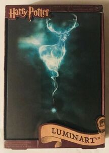Officially Licensed Harry Potter PATRONUS Luminart! Light-Up Canvas Movie Art 海外 即決