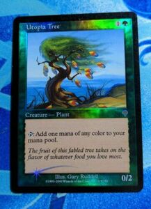 MTG Utopia Tree FOIL NM- English Invasion Magic the Gathering! 海外 即決