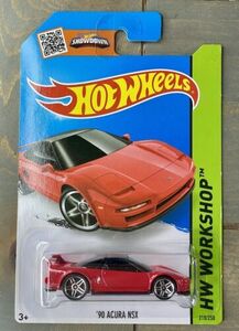 Hot Wheels '90 Acura NSX HW Workshop #218/250 Red 2015 Honda JDM Import Advan 海外 即決