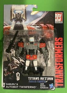 Transformers Generations Titans Return Autobot Twinferno & Daburu Doublecross 海外 即決