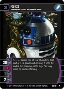 STAR WARS TCG WOTC ROTJ RETURN OF THE JEDI R2-D2 (I) 63/105 FOIL NM scratches 海外 即決