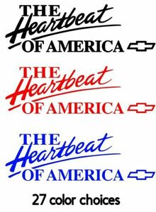 Heartbeat of America Vinyl Decal Sticker YOU PICK COLOR 海外 即決