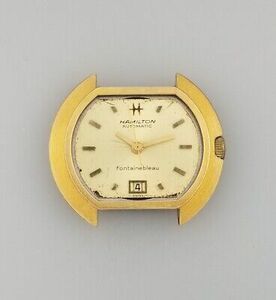 VINTAGE HAMILTON FONTAINEBLEAU 791 AUTOMATIC DATE LADIES WRIST WATCH ETA 2551R 海外 即決