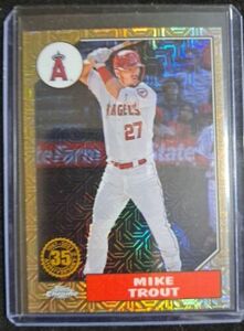 2022 Topps Update #T87C-11 Mike Trout 1987 Silver Pack Mojo Refractor Angels 海外 即決