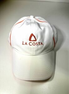 La Costa Embroidered Cap Ahead Extreme Fit White Orange Adult Unisex One Size 海外 即決