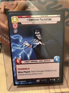 Emperor Palpatine RARE Hyperspace Card [Star Wars Unlimited] 海外 即決