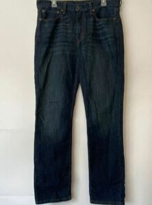 Levi 514 Jeans Mens 36x32.5 Measured Blue Denim 5 Pocket Design 100% Cotton 海外 即決