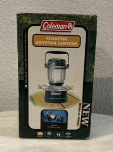 Coleman Floating Krypton Lantern - Silver Metallic Finish FLOATS NEW OPEN BOX 海外 即決