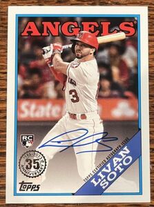 Livan Soto 2023 Topps Update Rookie On Card Autograph Angels Baseball 海外 即決