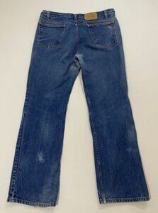 VINTAGE ORANGE TAB Levi's 517 Bootcut Size 38 Blue Jeans Made in USA AF2 海外 即決