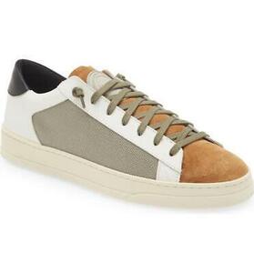 $315 - P448 Jack レザー, Suede, Mesh Logo Sneaker in Peaky Men's 9.5 (42) 海外 即決