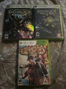 Bioshock 1, 2, & Infinite Trilogy Microsoft Xbox 360 Lot of 3 Games All Complete 海外 即決