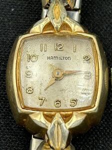 Vtg Hamilton Manual 17j Cal. 603 10K RGP Bezel Ladies Swiss Watch - Running 海外 即決