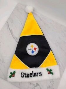 Pittsburgh Steelers Santa Hat Christmas Football Hat Great Condition NFL Holiday 海外 即決