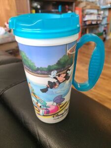 Disney Parks Let The Memories Begin Pool Plastic Travel Cup Whirley Mug Blue 海外 即決