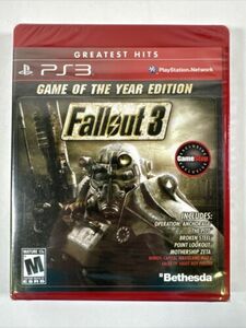 Fallout 3 Game of the Year Edition PlayStation 3 2009 GAMESTOP EDITON SEALED 海外 即決