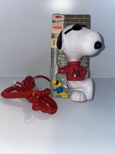 Rare Vintage Peanuts Snoopy Stand Up Phone Joe Cool ACL 海外 即決