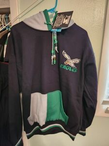 RARE Vintage STARTER Philadelphia EAGLES Duo Hood Hoodie NEW L NFL DEADSTOCK 海外 即決