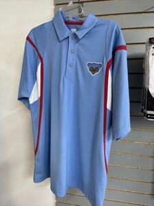 Cooperstown Collection Chicago Cubs Blue Rugby Style Polo Shirt Size Medium MLB 海外 即決