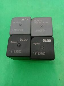 GM fans Tyco Relay (4) 12193604 3604 (1) 12193602 3602 Relay OEM 海外 即決