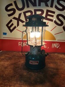 COLEMAN 1967 DOUBLE MANTLE LANTERN MODEL 220F Dated 7/67 with Globe Working 海外 即決