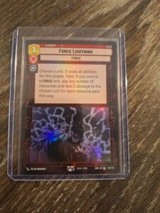 Force Lightning Legendary Foil SOR #138 Star Wars Unlimited Sparks Of Rebellion 海外 即決