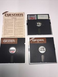 Lot of 2: Commodore 64 Questron & Questron II Disks 海外 即決