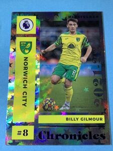 Billy Gilmour 2021-22 Panini Chronicles Purple Astro Parallel #19 Norwich City 海外 即決