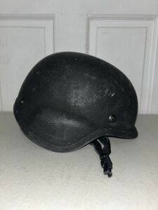 CERADYNE BA3A LEVEL IIIA BALLISTIC HELMET SWAT BLACK LAW ENFORCEMENT, BA3A #23 海外 即決