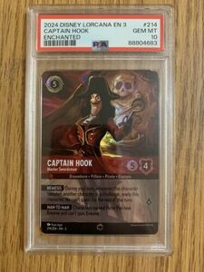 Lorcana Chapter 3 Enchanted Captain Hook Master Swordsman PSA 10 海外 即決