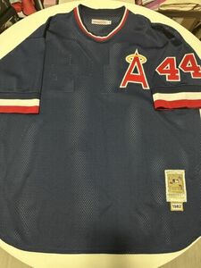 Mitchell & Ness 1982 Reggie Jackson Los Angeles of Anaheim Angels jersey Sz 2XL 海外 即決