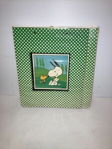 Vintage Peanuts Snoopy 3 Ring Binder K&M Company 海外 即決