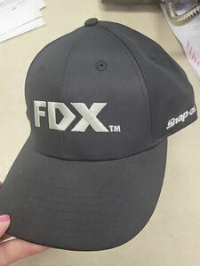 Snap-On Tools " FDX " Logo Black & Silver Baseball Hat Cap 海外 即決