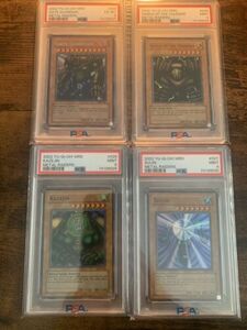 2002 Yu-Gi-Oh! MRD Gate Guardian Sanga Suijin Kazejin PSA 6, 9, 9, 9 SET 海外 即決