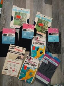 Vtg. Lot Iron On Patches/Bonded NOS(1 open PKG) Crafts Denim Recycle Craft HH-2 海外 即決