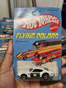 Hot Wheels "1974 Redline Police Cruiser White #01. Flying Colors, Vintage 海外 即決
