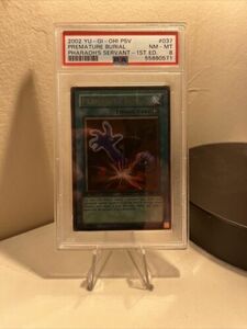 Yugioh! PSA 8 2002 Premature Burial PSV-037 Ultra Rare 1st Edition 海外 即決