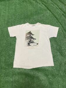 Vintage Wild Canines Diana Dee Tyler Shirt Size Large DISTRESSED Nature 1990 海外 即決