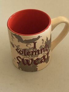 HARRY POTTER MARAUDERS MAP CERAMIC MUG 14 OZ I SOLEMNLY SWEAR I AM UP TO NO GOOD 海外 即決