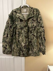 US Navy USN Working Uniform NWU Type III 3 Shirt Blouse Jacket Medium X-Long 海外 即決