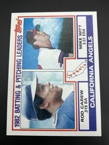 1983 Topps Baseball #651 Angels B & P Leaders Carew NM 海外 即決