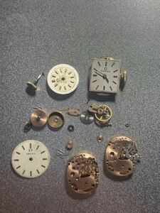 Genuine Omega Ladies Cal 482 & 484 Parts Lot As Is . One 484Balance Is Good 海外 即決