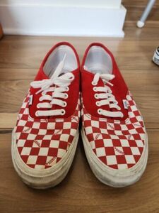 バンズ レッド Checkerboard 29cm(US11) Mens 海外 即決