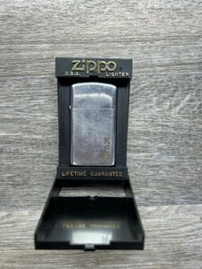 VINTAGE ZIPPO LIGHTER ENGRAVED INITIALS KFR WITH CASE - No Spark 海外 即決