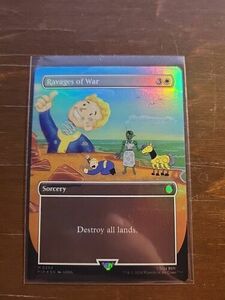 Ravages Of War Borderless Foil MtG Fallout Magic Card # 354 NM/MINT 海外 即決