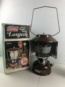 Coleman Lantern 275-710 Vintage Brown W/ Original Box!!! 12 / 1976 Working 海外 即決