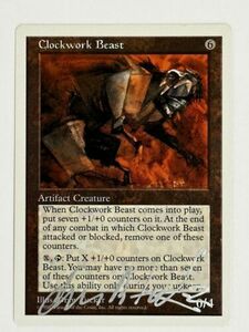 MTG Magic Clockwork Beast Signed Artist Proof x1 5th Edition 5ED Drew Tucker 海外 即決