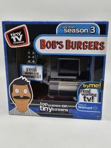 Bobs Burgers Tiny TV Classics Real Working TV & Remote Season 3- New In Package 海外 即決