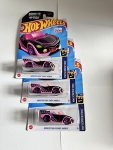 HOT WHEELS Monster High Ghoul Mobile Screen Time Series Set Of 3 海外 即決