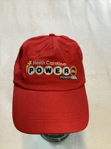 North Carolina Hat Powerball Lottery Cap Red 100% Cotton Adjustable Baseball 海外 即決